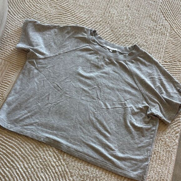 Calme by Johnny Was Heather Gray Short Sleeve Tee - Picture 5 of 9